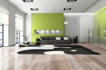 Wohnzimmer mit Parkett